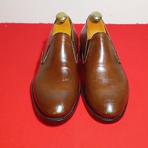 Mercanti Fiorentini Chestnut Leather Slip-Ons